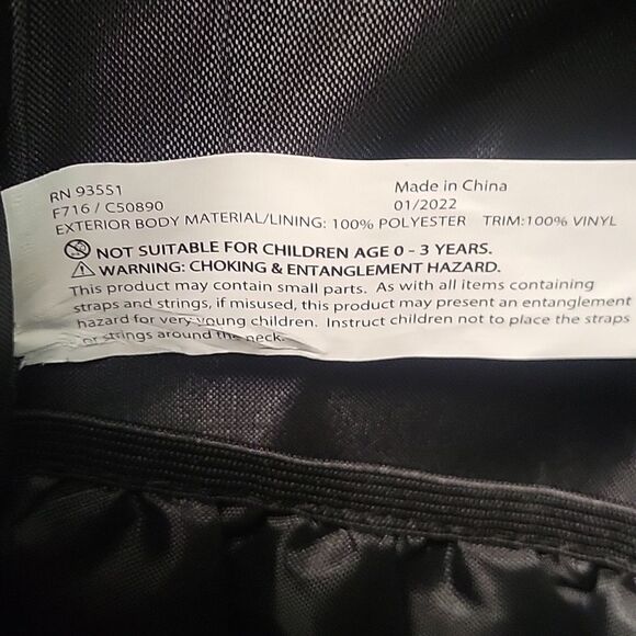 Benrus Black Rucksack Drawstring - Picture 4 of 5